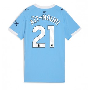 Manchester City Rayan Ait-Nouri #21 Hjemmebanetrøje Dame 2025-26 Kortærmet